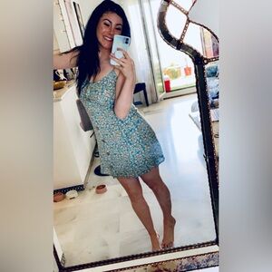 Flirty Blue floral Billabong sundress, Size: Medium.